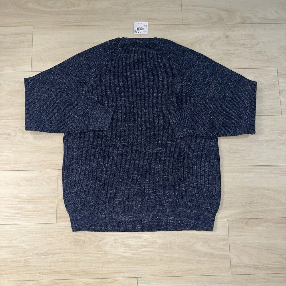NWT American Eagle Men's Knit Crewneck Sweater Mens XL Blue Speckled Casual Soft